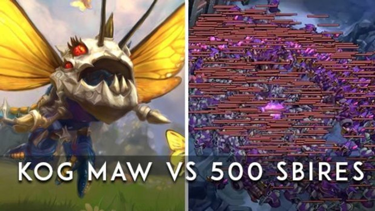 League of Legends: Kog’Maw kann auf dem 5.22 Patch in nur wenigen Sekunden 500 Vasallen zerstören
