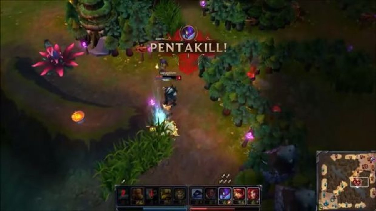 League of legends: kha’zix landet bei einer invasion auf level 1 einen pentakill