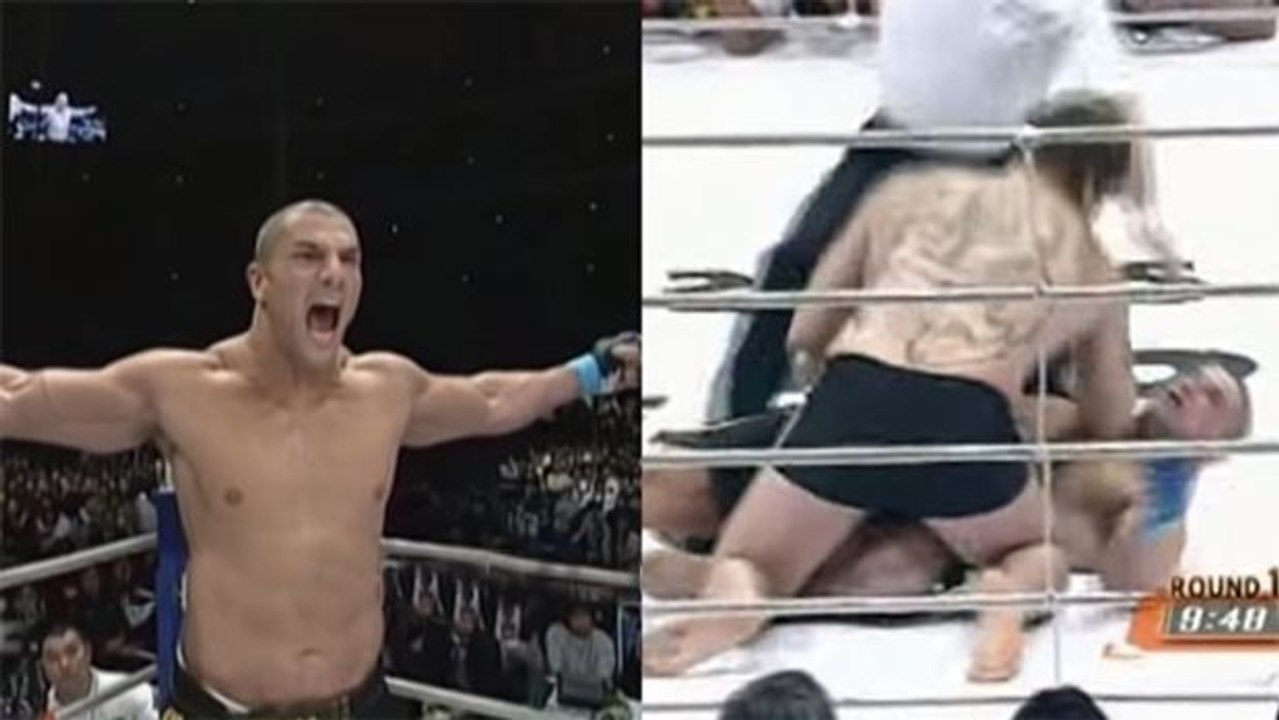 Alexander Emilianenko kämpft gegen James Thompson, einem etwas zu aufgedrehten Amerikaner