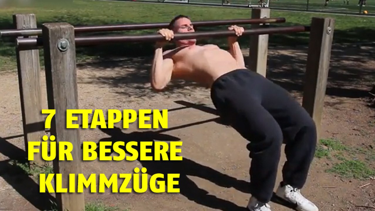 In 7 Etappen zu perfekten Klimmzügen