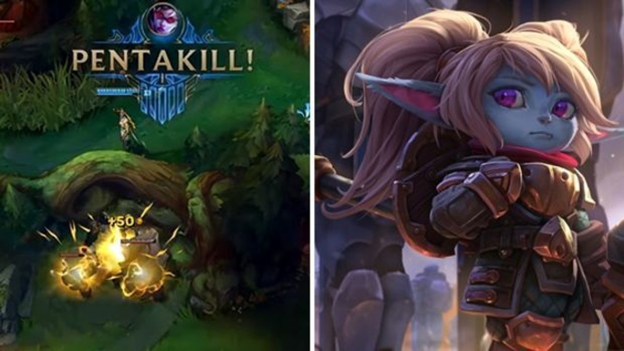 League of Legends: Dank Poppys neuer Ulti! Er hilft seinem Verbündeten bei einem Pentakill!