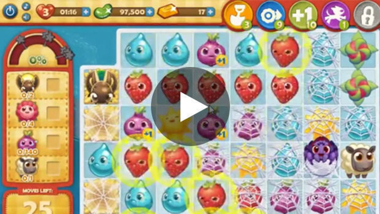 Farm Heroes Saga Level 600: Lösung, Tipps und Tricks