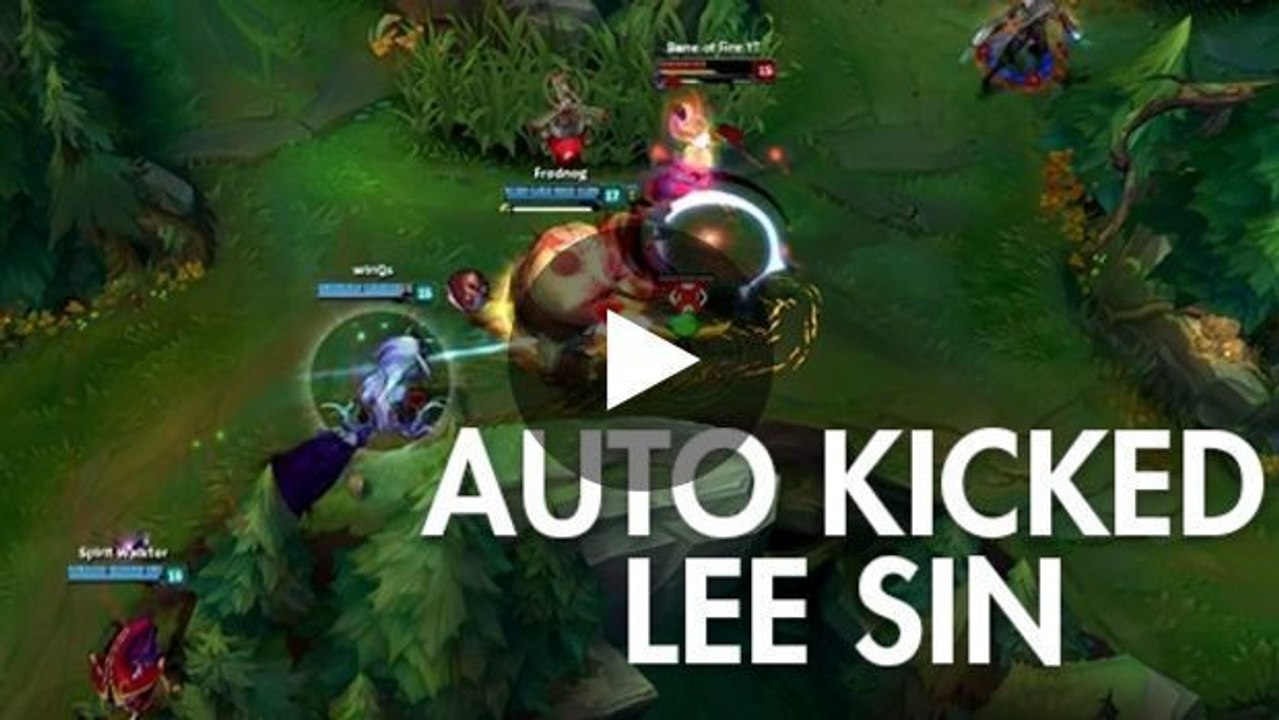 League of Legends: Ein Auto-Kick mit Lee Sin?