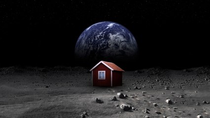 Un artiste veut envoyer une petite maison rouge sur la Lune