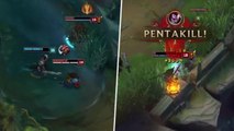 League of Legends: Als sein Dschungler ihn im Stich lässt, wagt er den Pentakill