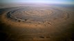 La structure de Richat, une étonnante formation en plein coeur du Sahara