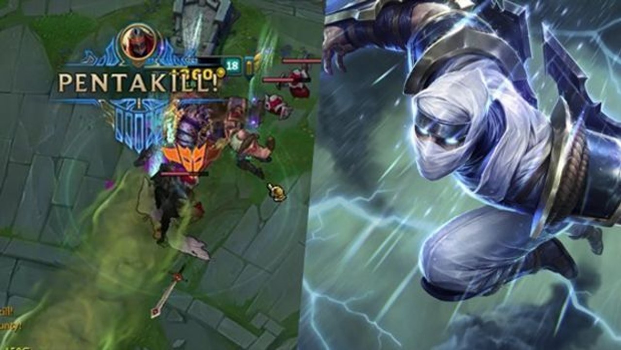 League of Legends: Zed kehrt zurück und landet einen Pentakill im 1on5!