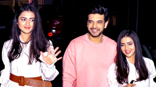 Exclusive: Bigg Boss 15 Winner Tejasswi Prakash & Karan Kundrra Snapped Outside Balaji Office