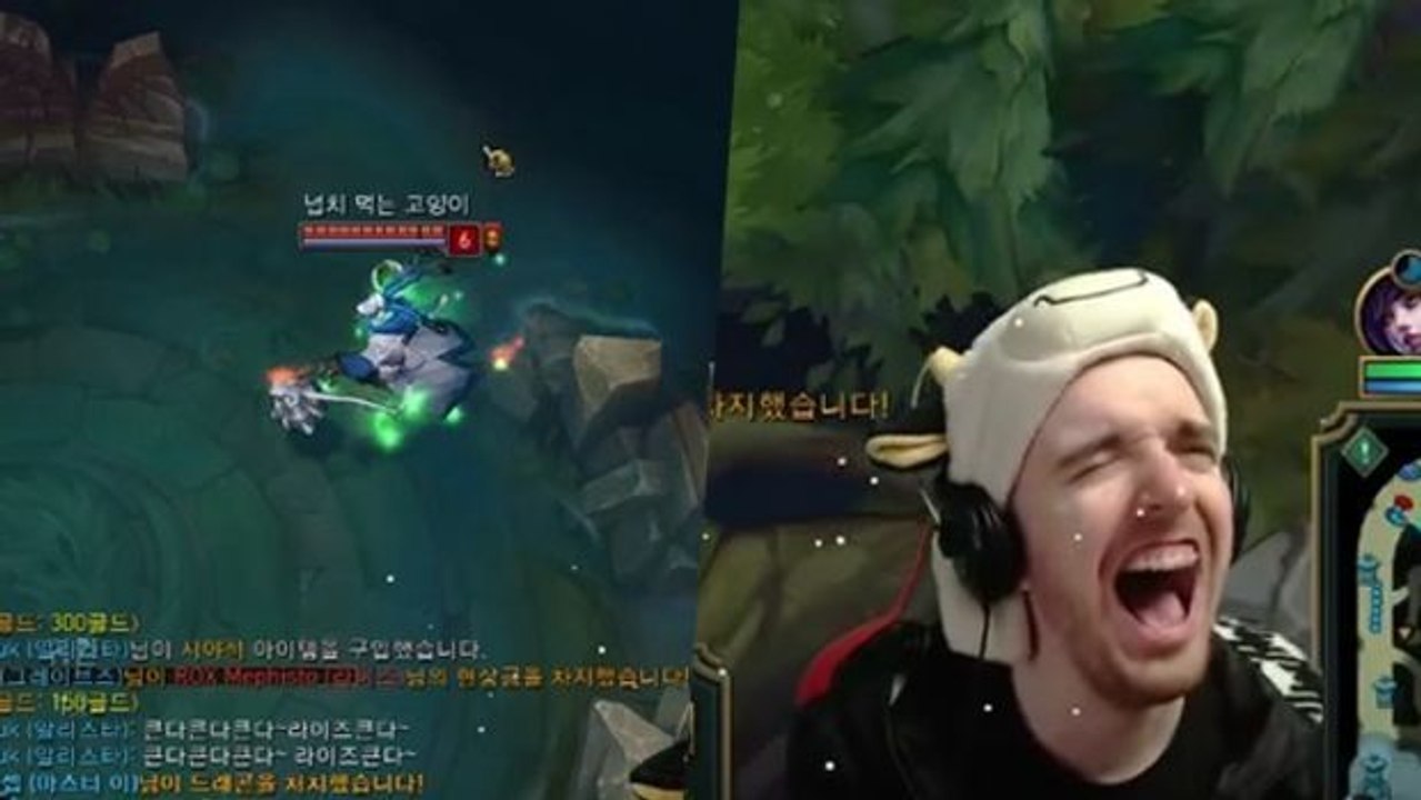 League of Legends: Fail! Ein südkoreanischer Thresh versucht, einen Back zu canceln