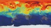 Suivez le voyage du CO2 dans l'atmosphère terrestre grâce à ce time-lapse stupéfiant