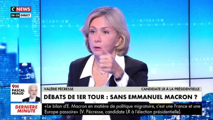 Descargar video: Valérie Pécresse ne participera à un débat qu'en présence d'Emmanuel Macron : 