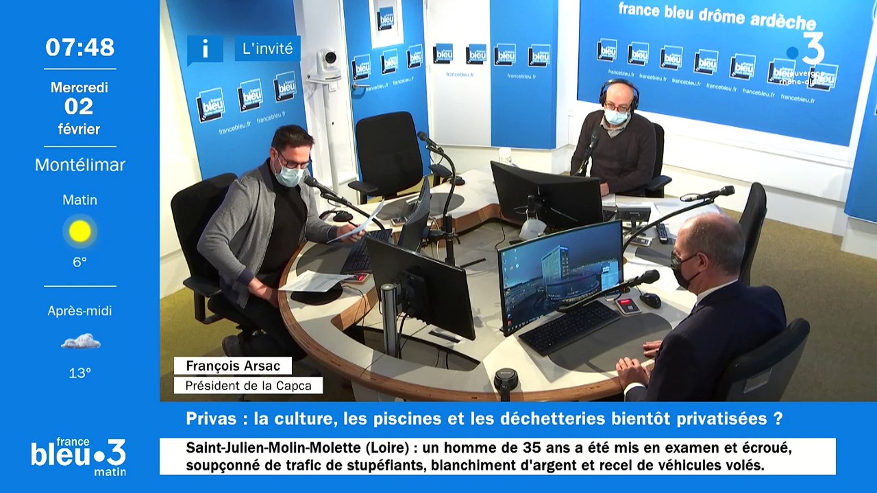 François Arsac, président de la Communauté d'agglomération Privas centre Aredèche