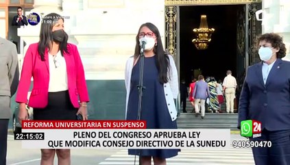Reforma Universitaria: Congreso aprueba ley que modifica consejo directivo de Sunedu