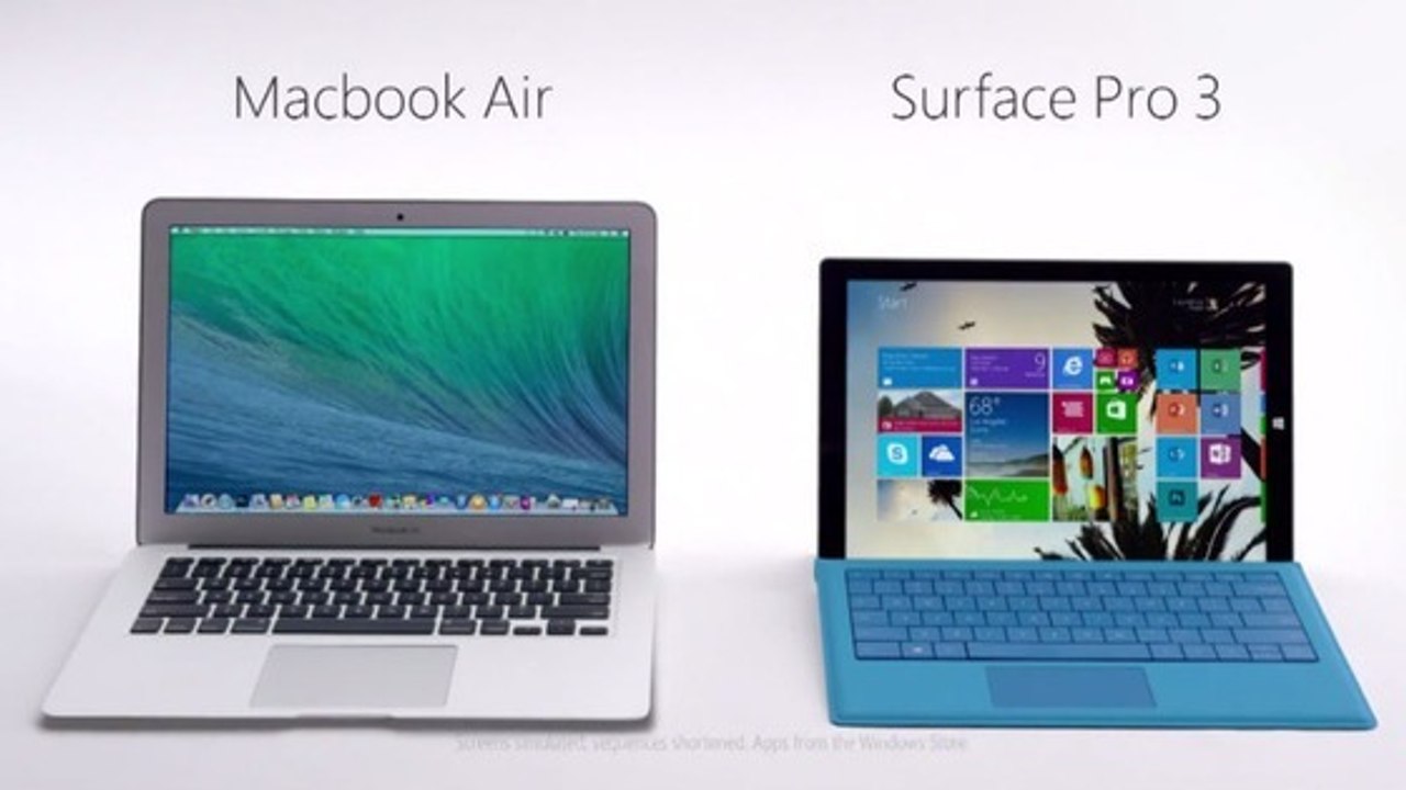 Surface Pro 3 vs MacBook Air : Microsoft attaque Apple, mais qui est le meilleur ?