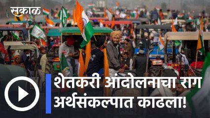 Union Budget 2022 l शेतकरी आंदोलनाचा राग अर्थसंकल्पात काढला! l Sakal