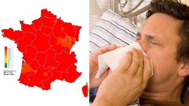 Alerte à la grippe : l'épidémie plonge la France dans le rouge