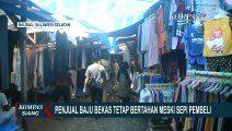 Penjual Pakaian Bekas di Pasar Wameo Keluhkan Sepi Pengunjung Akibat Pandemi
