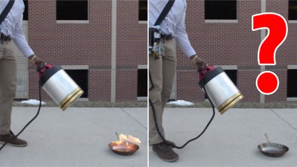 Cet extincteur révolutionnaire vient à bout des flammes d'une manière étonnante