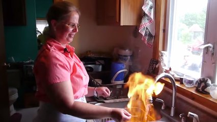 Quand l'eau du robinet devient inflammable