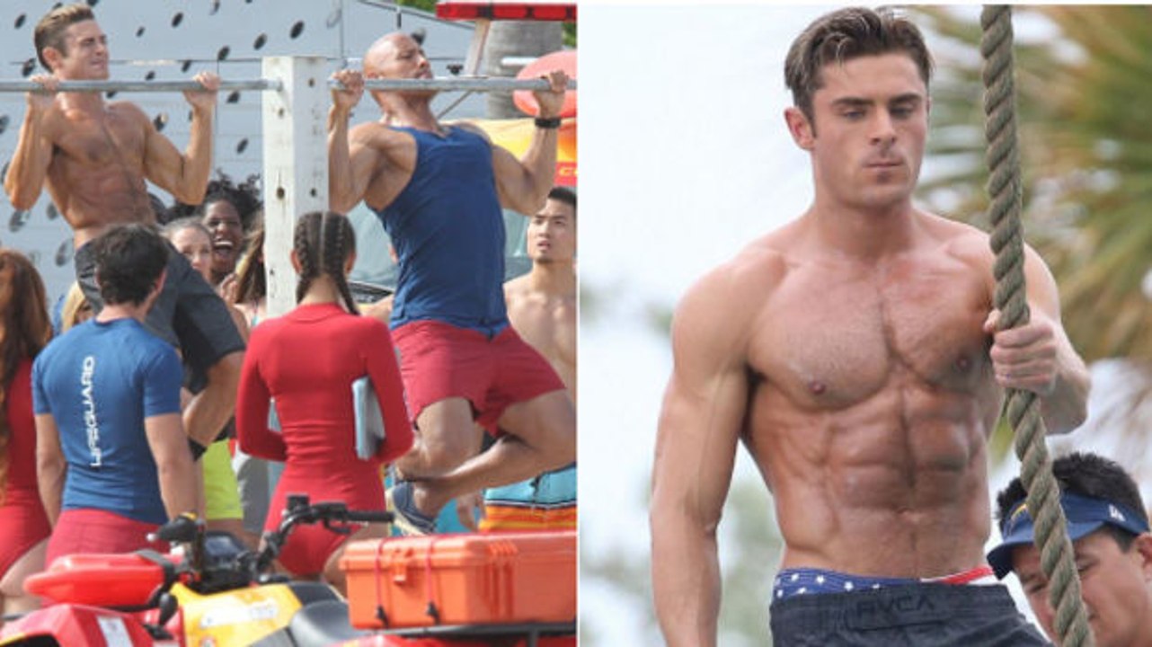 Zac Efron hat sich für Baywatch mit Dwayne Johnson ziemlich verändert