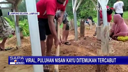 Puluhan Nisan Kayu di Lampung Tercabut, Warga Heboh