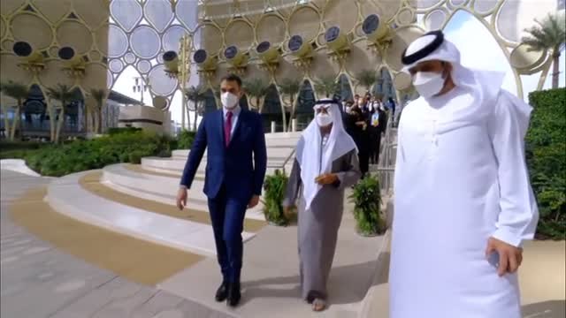 Pedro Sánchez visita la Exposición Universal que se celebra en Dubái