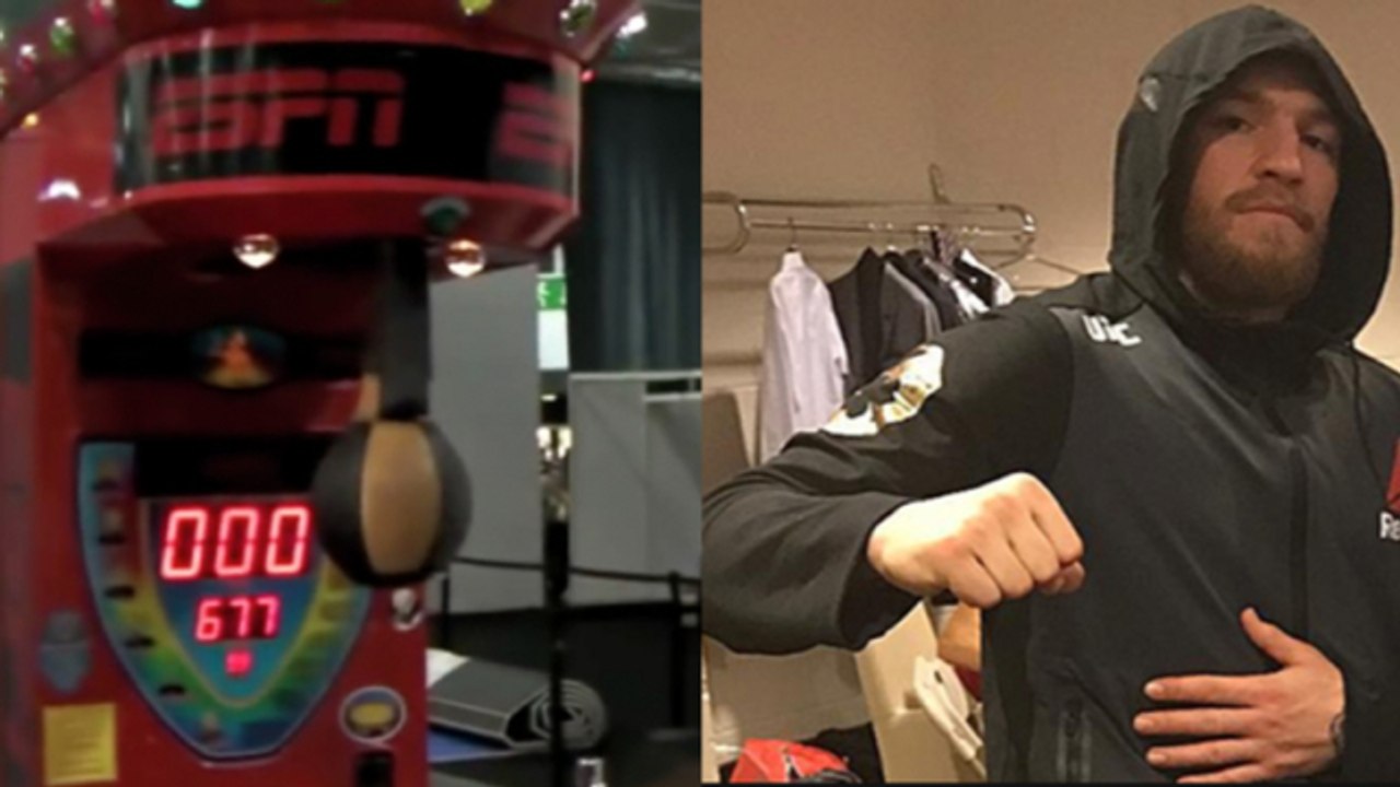 Conor McGregor schlägt einen Mega-Rekord an der Punching Machine!