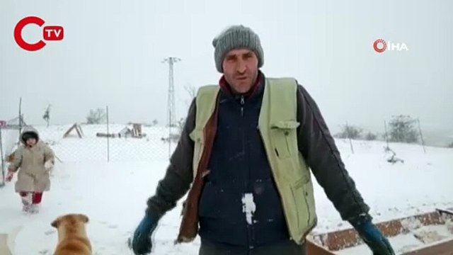 Kar Balkanlardan yurda giriş yaptı: Edirne’nin sınır köyleri beyaza büründü