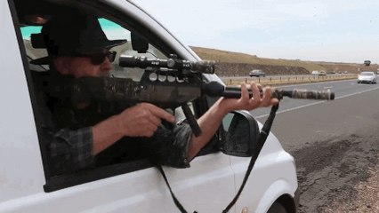 Le sauvetage d'une chèvre en détresse près de l'autoroute en Australie