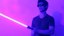 Un incroyable véritable sabre laser fait maison !