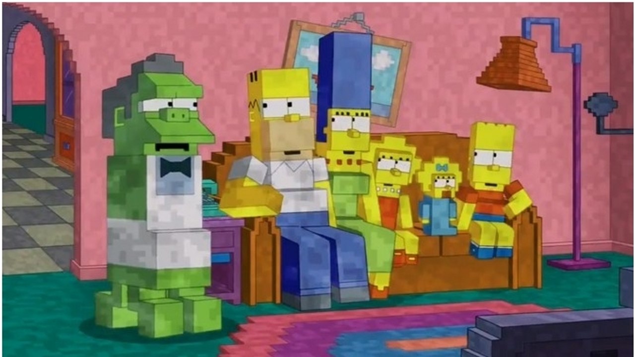 Minecraft : les Simpsons rendent hommage au jeu dans leur dernier générique