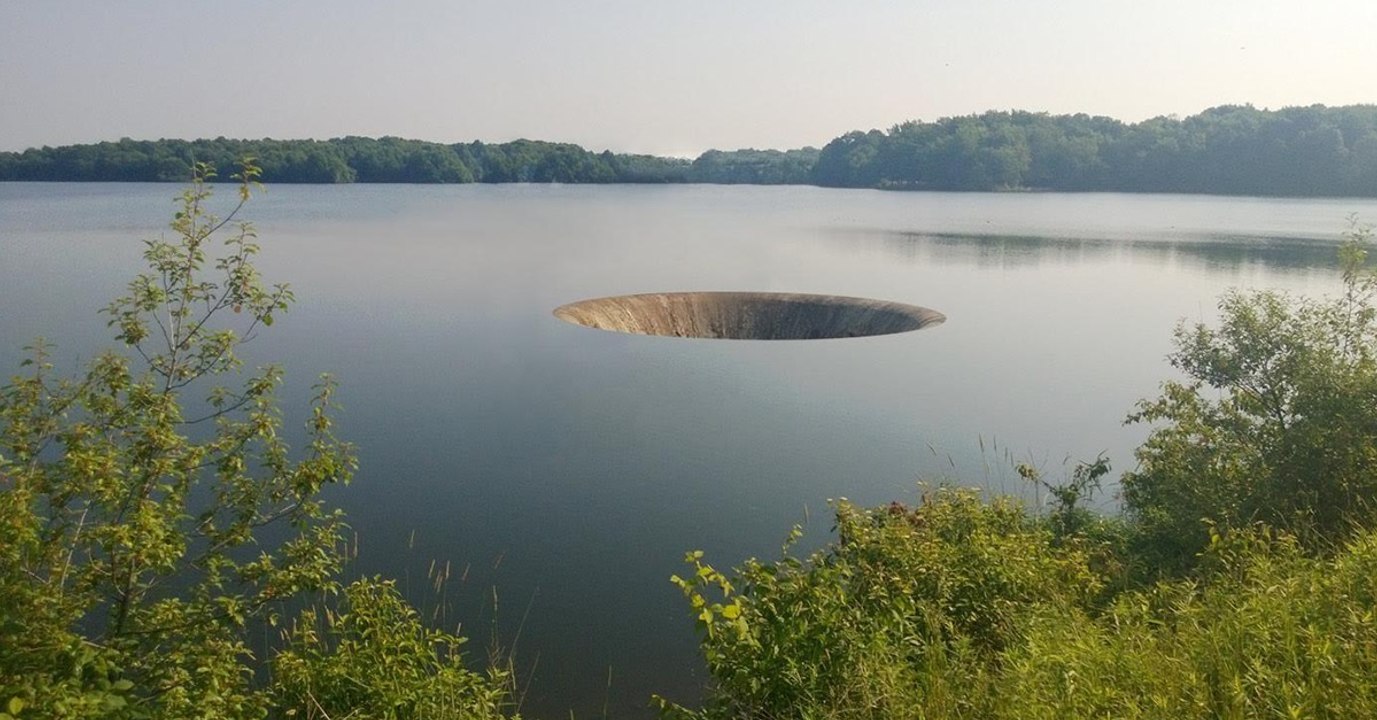 Dieser Stausee hat einen spektakulären Stöpsel