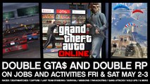 GTA 5 Online : week-end double RP et GTA$ sur les jobs et activités