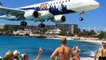 Die unglaubliche Landung eines Flugzeugs, gefilmt von einem Strand von Saint-Martin aus