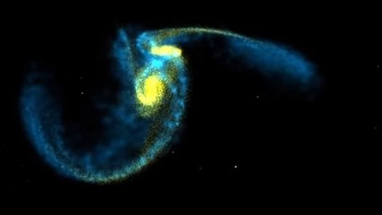 Voilà ce qui se passe quand deux galaxies entrent en collision
