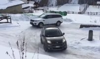 VÍDEO:  un Range Rover Sport es humillado por un Fiat Panda en nieve, ¡de risa!