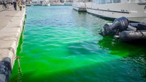 Un étrange liquide vert repéré dans le Vieux-Port de Marseille inquiète les habitants