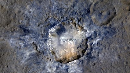 La NASA dévoile une image sans précédent d'un cratère de Cérès