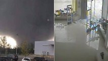 Les effrayantes images d'un magasin ravagé par une violente tornade en Uruguay