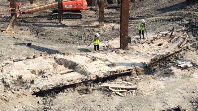 Une épave vieille de 200 ans découverte sur un site de construction à Boston