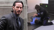 Hier seht ihr wie Keanu Reeves für seine Rolle in 