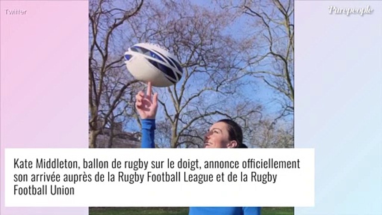 Kate Middleton éclipse officiellement Harry : un ballon de rugby sur le doigt, elle surprend