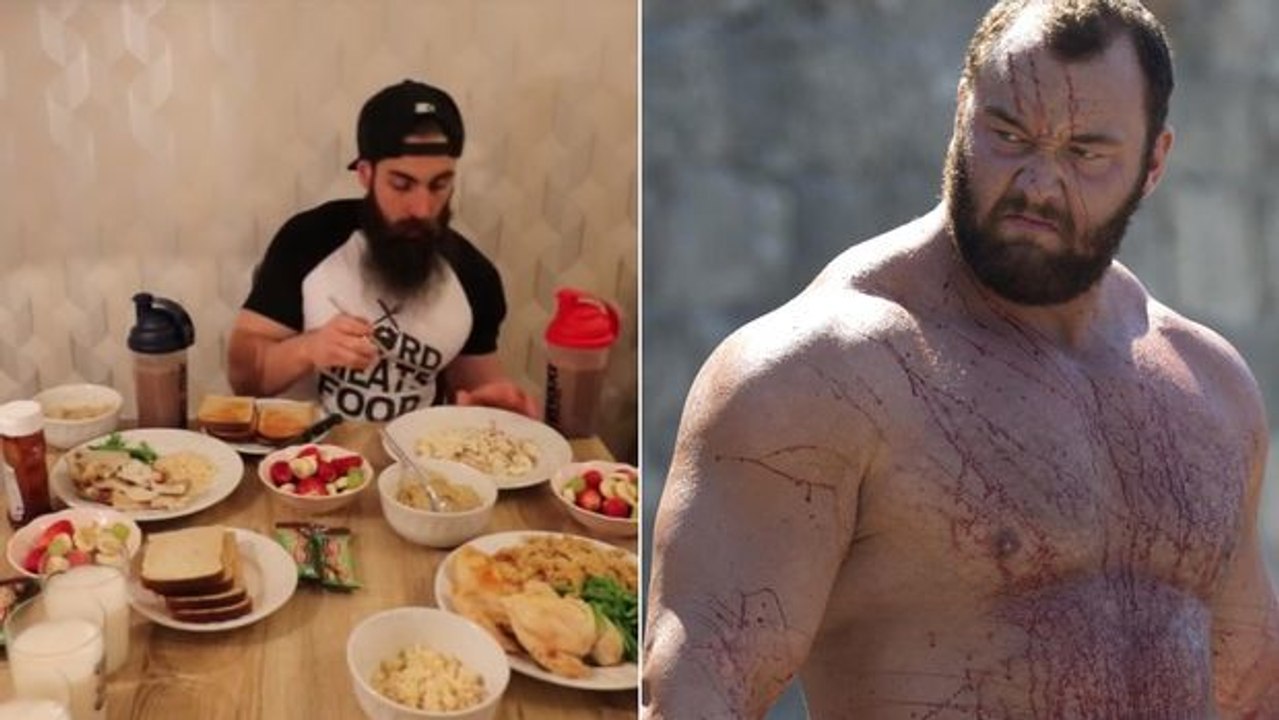 Dieser Mann versucht die Diät von Hafthor Björnsson einzuhalten