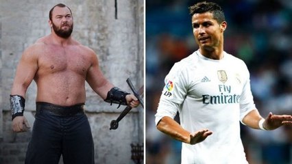 The Mountain droht Ronaldo in typischer Game of Thrones Manier