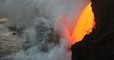Le volcan Kilauea libère une impressionnante fontaine de lave dans l'océan