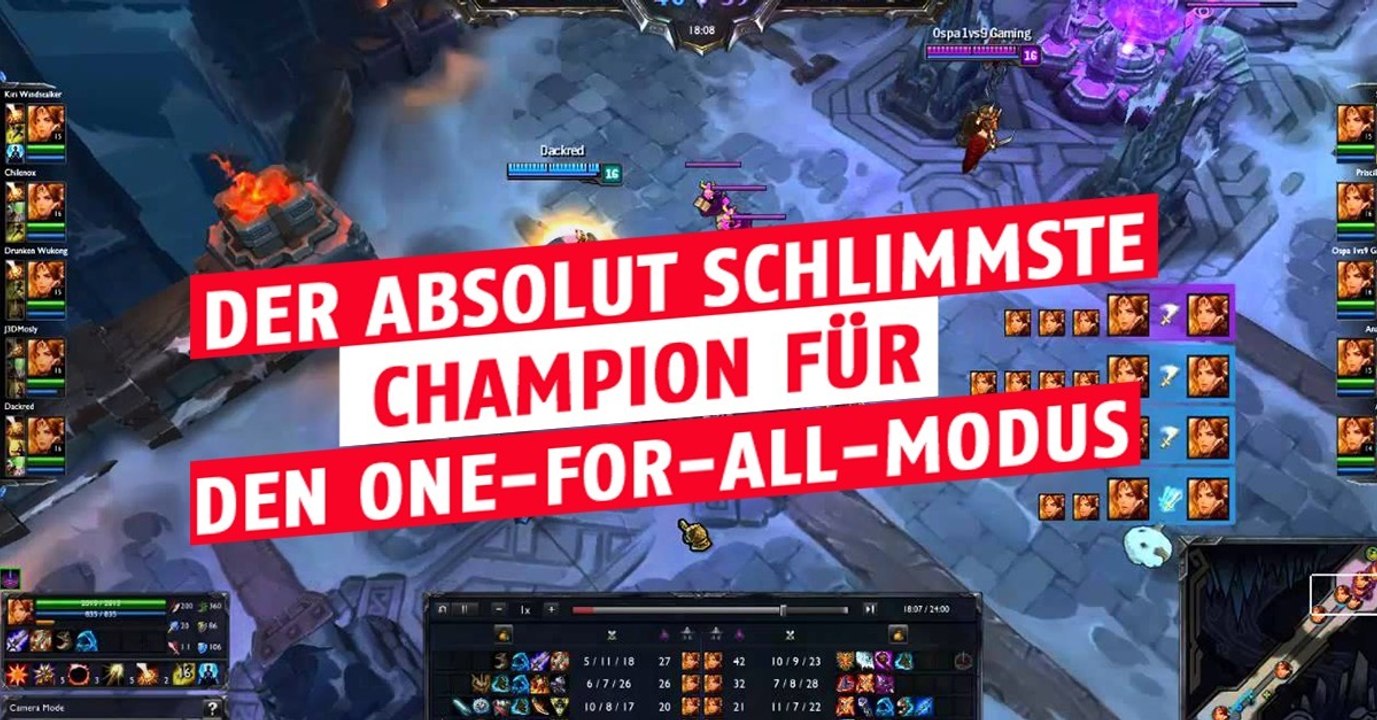 League of Legends: Der schrecklichste Champion für den One-for-All-Modus