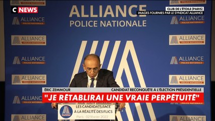 Eric Zemmour : «Je rétablirai une vraie perpétuité»