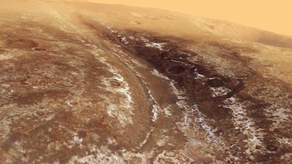 Survolez un ancien cours d’eau de la planète Mars avec cette vidéo hypnotisante