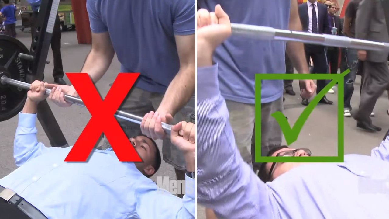 Ein Wettkampf im Bankdrücken auf der Straße: Wie viel schafft ihr?