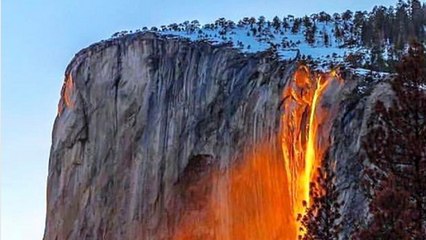 L'incroyable "cascade de feu" vient de réapparaitre dans le parc de Yosemite